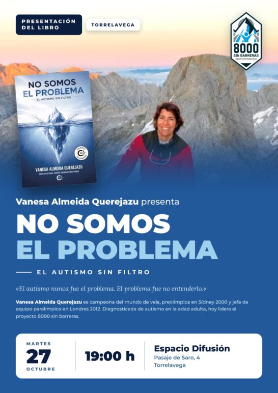 La entrenadora Vanesa Almeida presenta en Torrelavega su libro “No somos el problema. El autismo sin filtro”